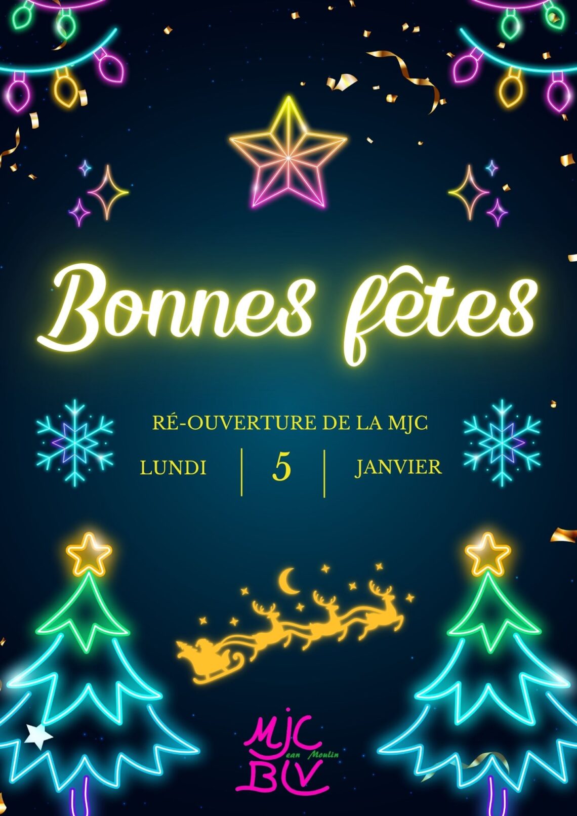 affiche de bonnes fêtes