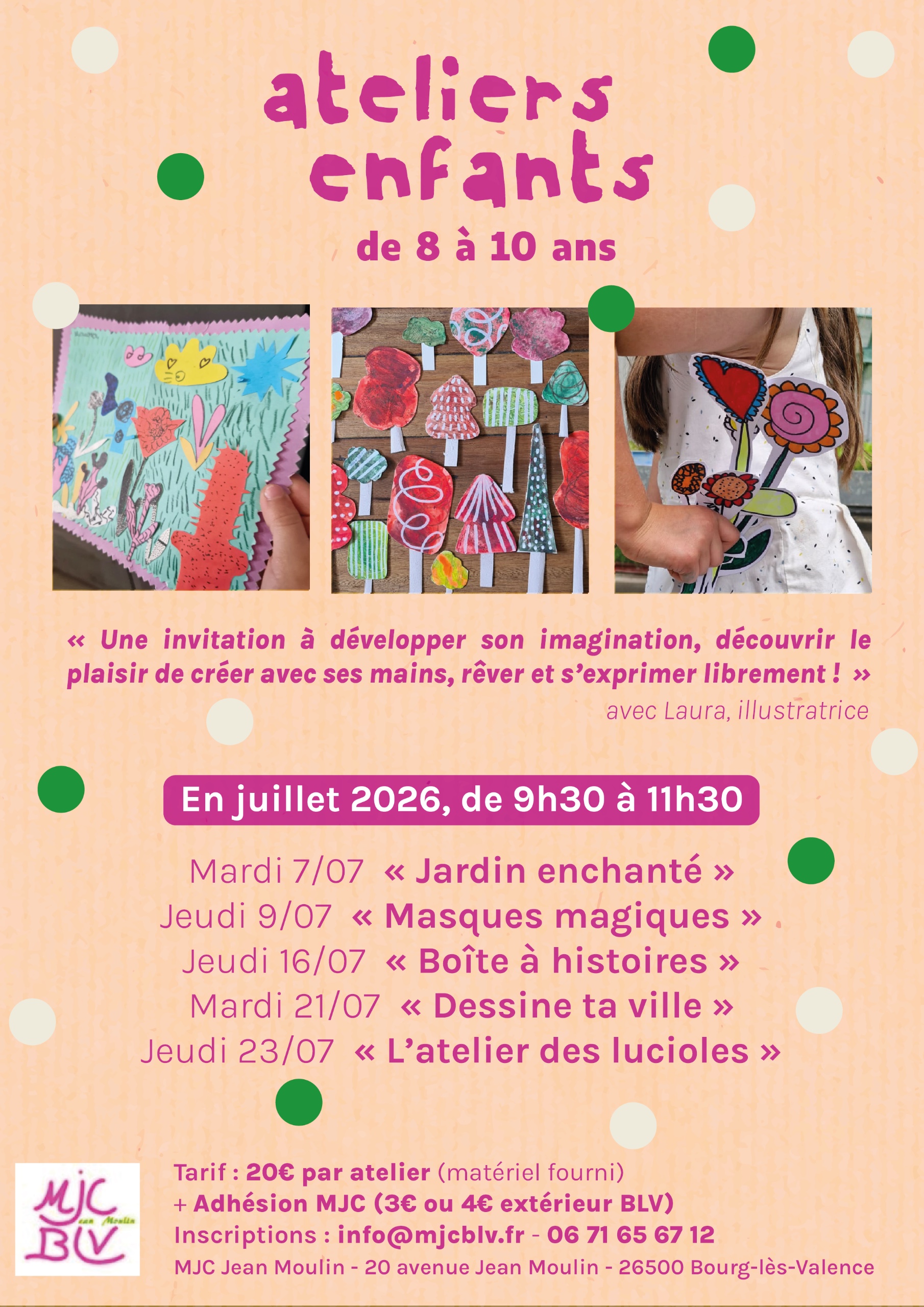 Ateliers créatifs enfants ✨