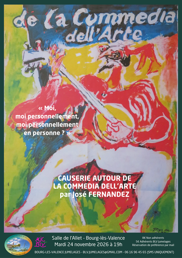 Causerie autour de la Commedia dell&rsquo;Arte 🎭